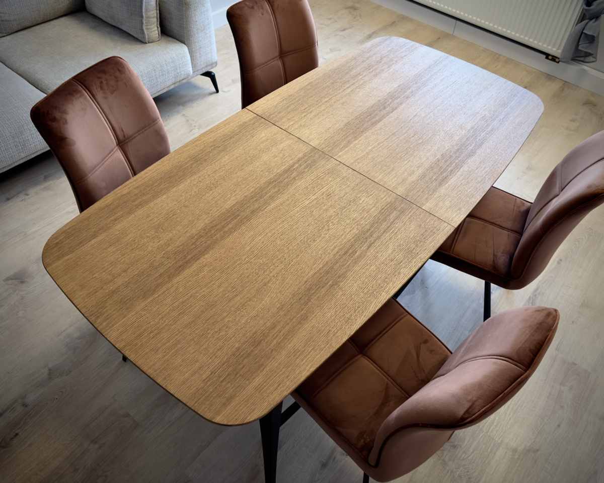 Stół AURA 180 - obłóg dębowy - obrazek 2