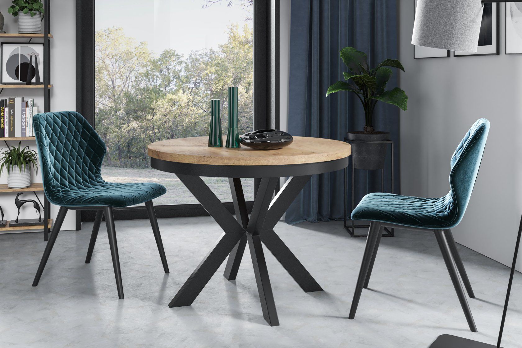 Stół EDDER 100 z obręczą Stół EDDER 100 z obręczą - obrazek 1