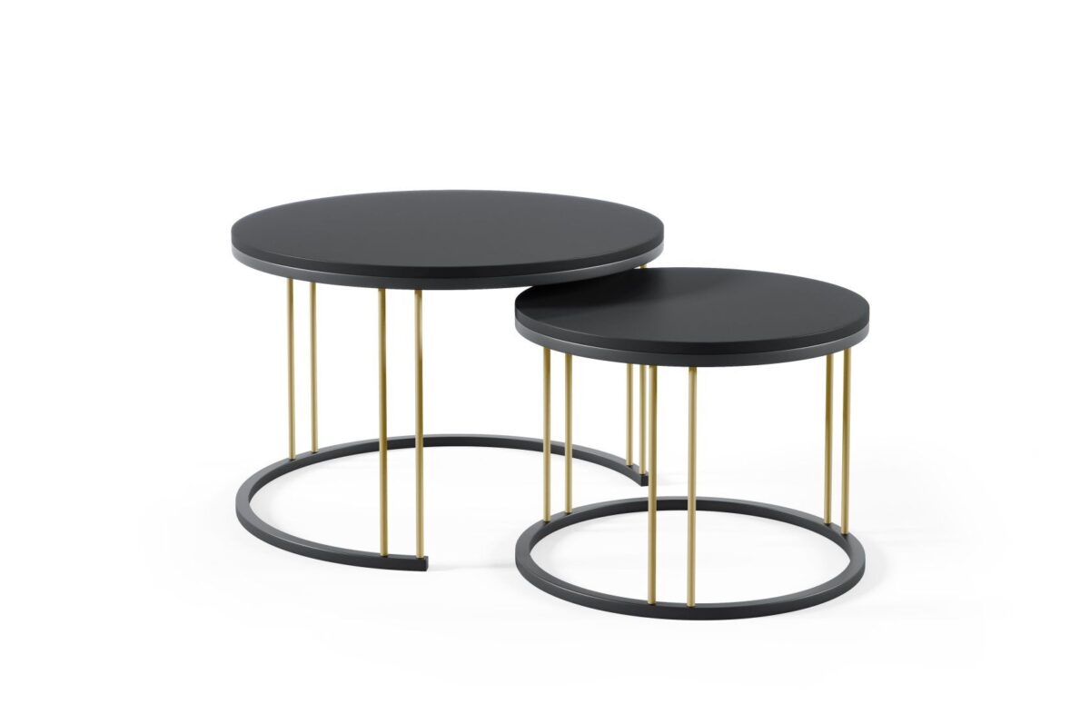 Stolik kawowy RAGNAR złoty - obrazek 2