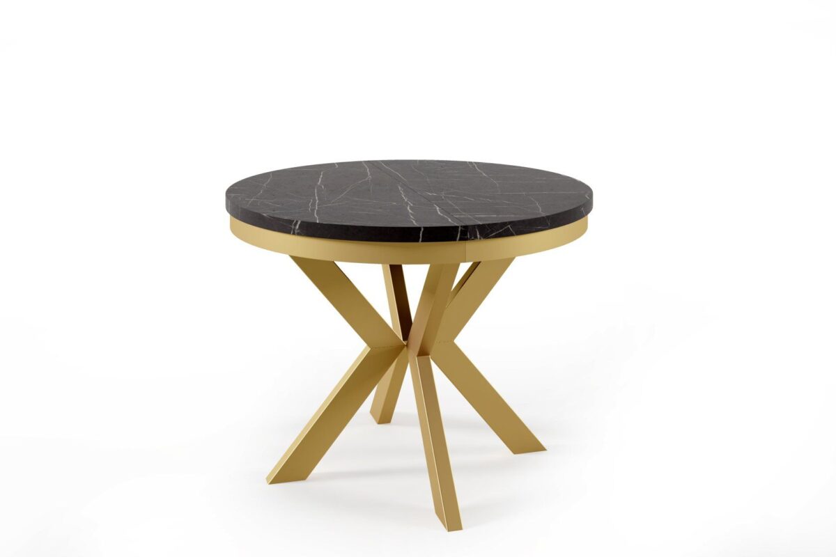 Stół EDDER 100 z obręczą złoty - obrazek 2