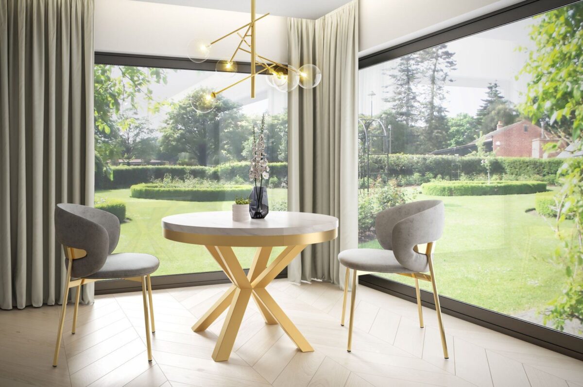 Stół NARVIC 120 złoty - obrazek 3