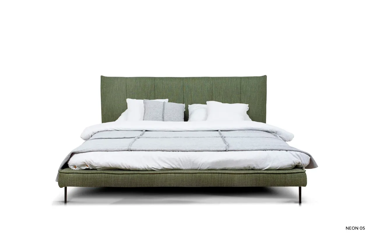 1280_810_crop (6) Łóżko Tapicerowane FUZY – Designerskie, Miękki Zagłówek Metalowe Nóżki Rosanero - obrazek 1