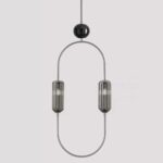 c aromas del campo aro c1265niq pendant light satin nickelblack marble the lighting outlet 6